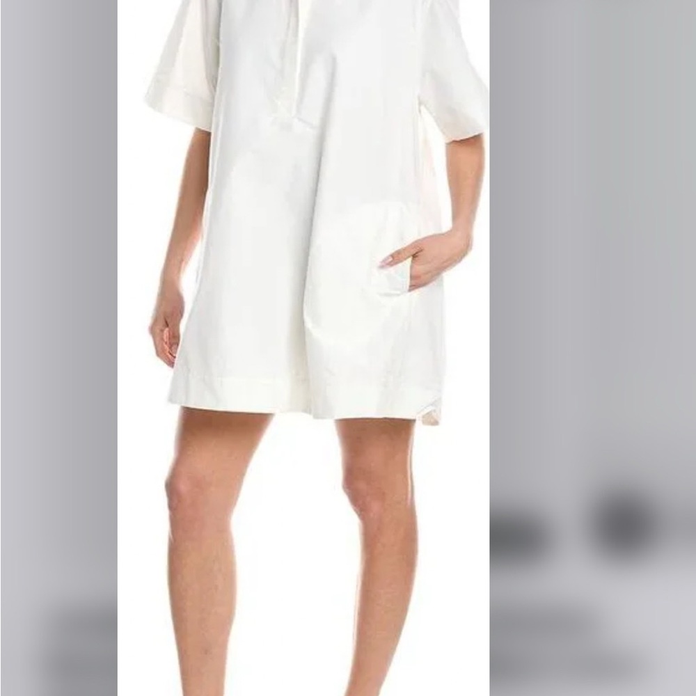 Jonathan Simkhai White Flutter Sleeve Sundress